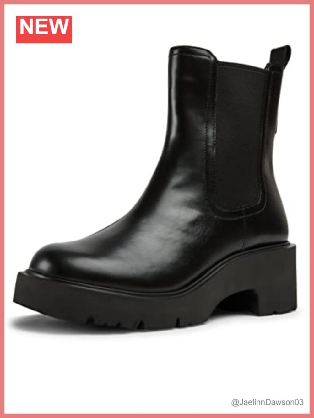 Camper Milah K400575 Women's Leather Chelsea Booties Block Heel Pull-On Ankle